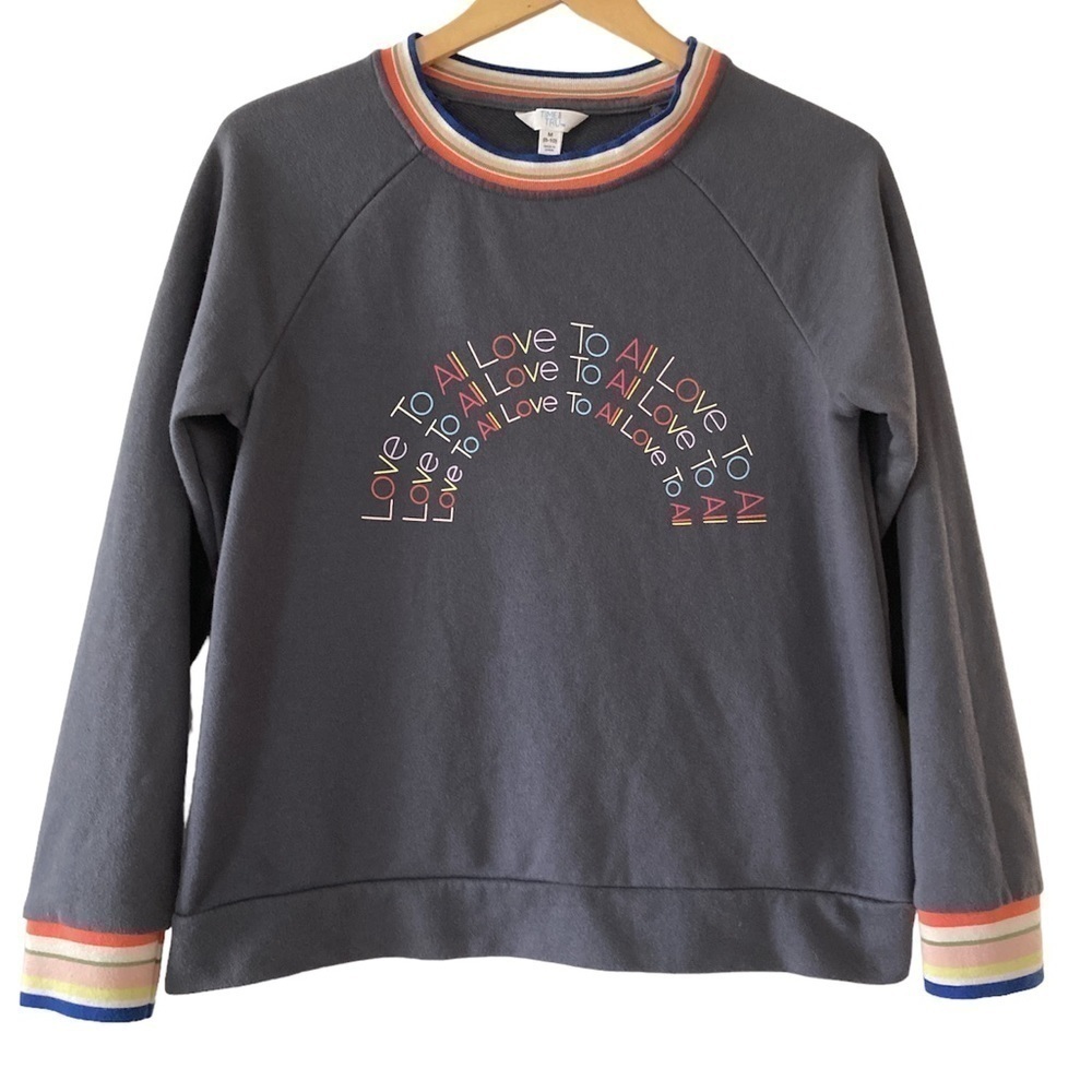 Time and Tru medium sweatshirt gray PRIDE long sleeve